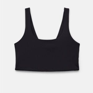 Girlfriend Collective Black Scoop Bralette